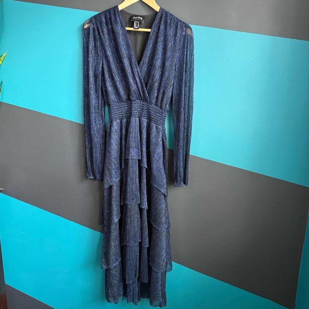 Joseph Ribkoff V-neck Wrap Midi Dress Style 233767 Preppy size 10 - Picture 5 of 15
